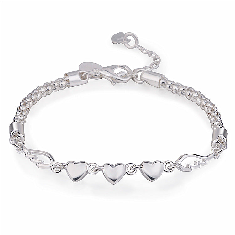 Fashion Ornament Popular Heart Love Angel Wings Bracelets