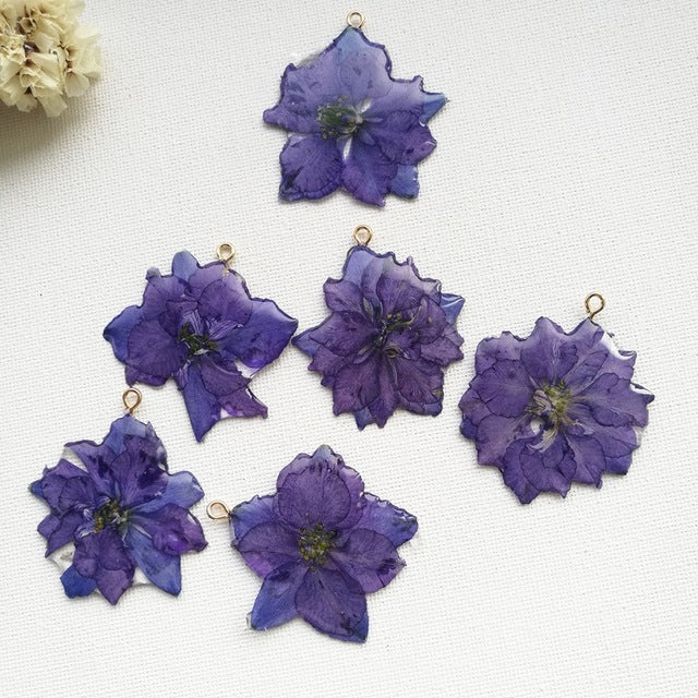 Chrysanthemum Sunflower Rose Handmade Resin Real Earrings