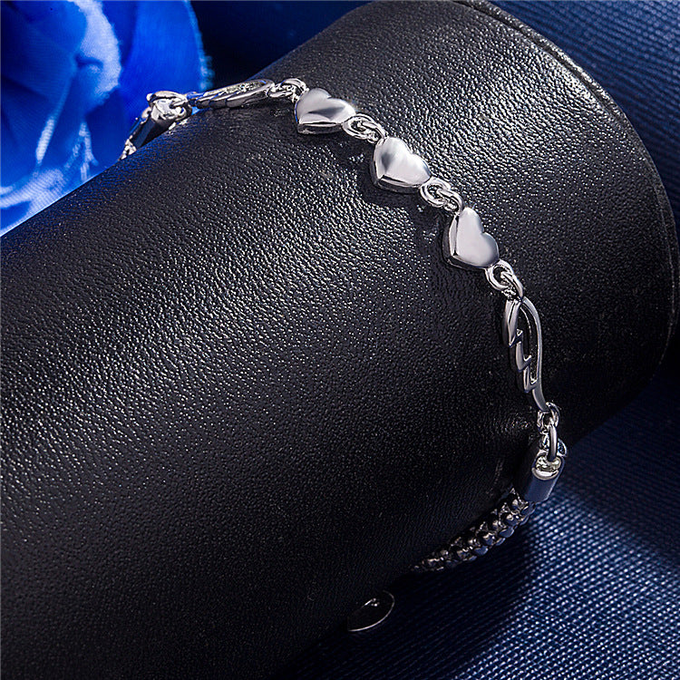 Fashion Ornament Popular Heart Love Angel Wings Bracelets