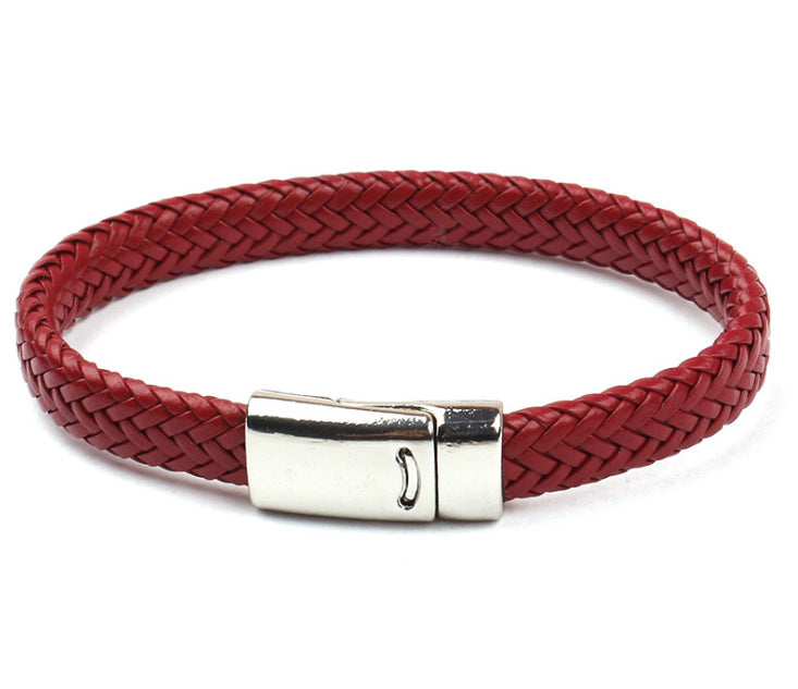 Korean Genuine Leather Couple Fashion Punk Bracelets