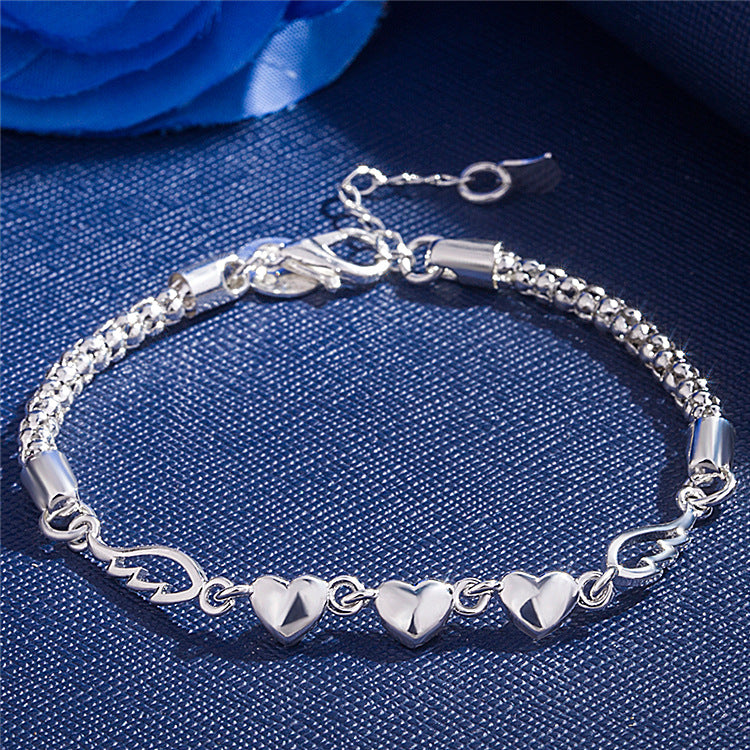 Fashion Ornament Popular Heart Love Angel Wings Bracelets