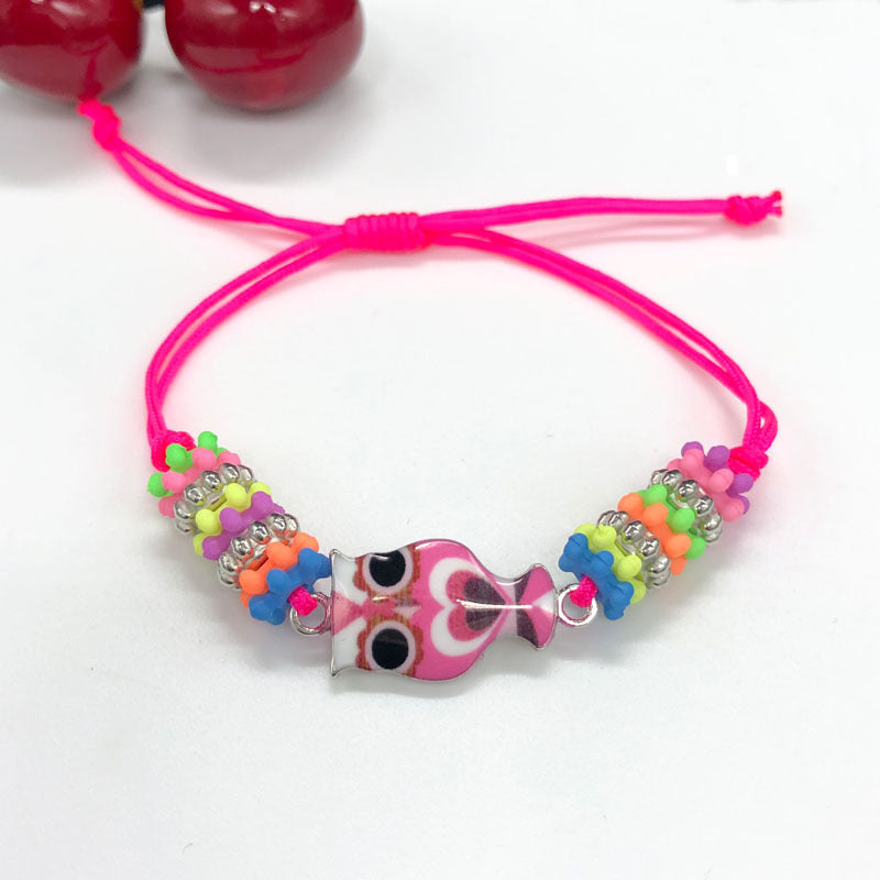 Cute Small Animal Creative Fashion Wax Line Bracelets