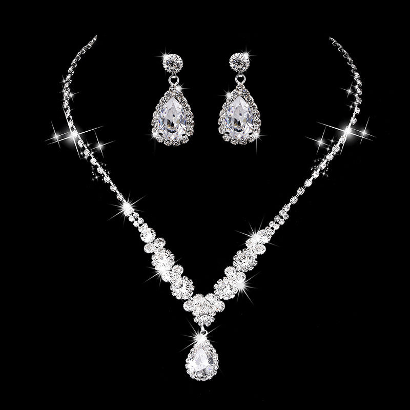 Brilliant Rhinestones Zircon Angels Cry Water Rings
