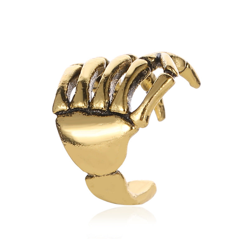 Fashion Unique Punk Style Skull Spine Ear Clip