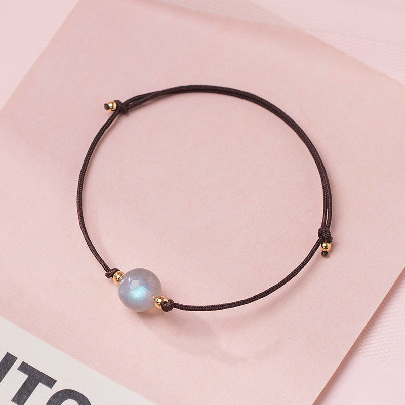 Bracelets faits à la main de style Mori pour petites amies simples à quartz pour femmes