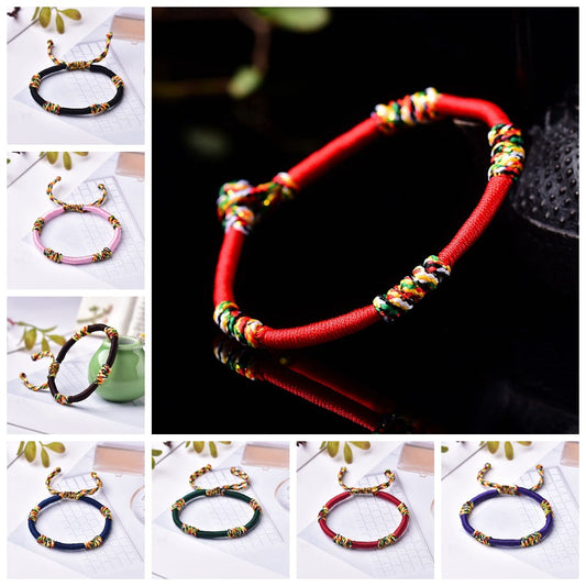 Handmade Woven Jin Gang Knot Life Bracelets