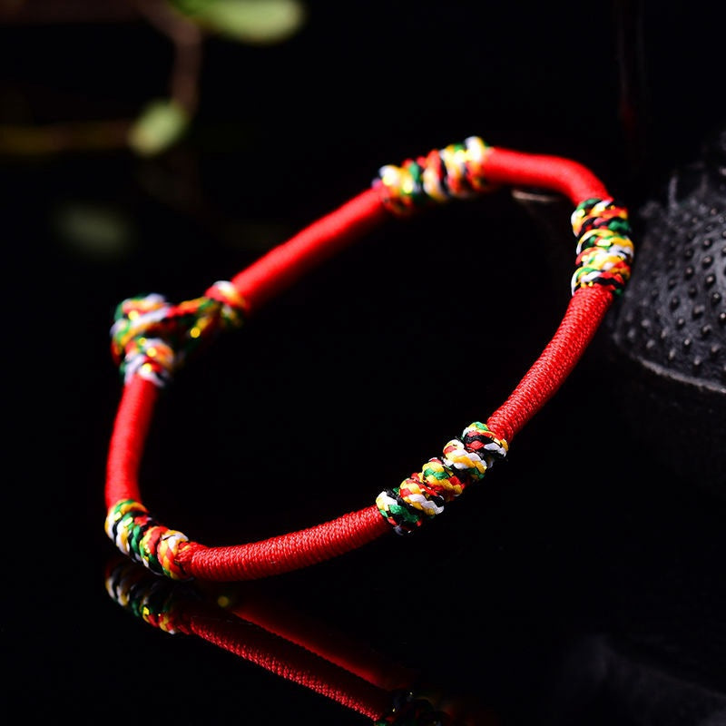 Bracelets de vie tissés à la main avec nœud Jin Gang