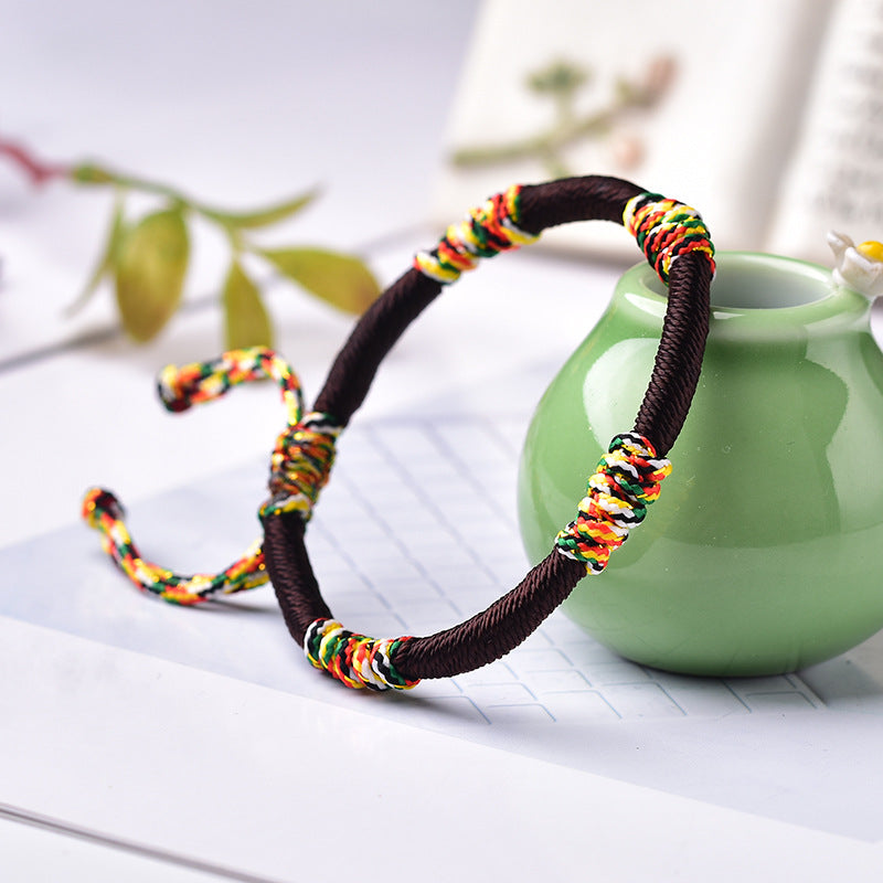 Handmade Woven Jin Gang Knot Life Bracelets