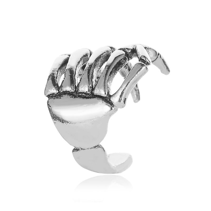 Fashion Unique Punk Style Skull Spine Ear Clip