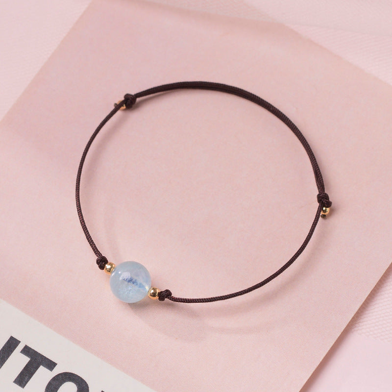 Bracelets faits à la main de style Mori pour petites amies simples à quartz pour femmes