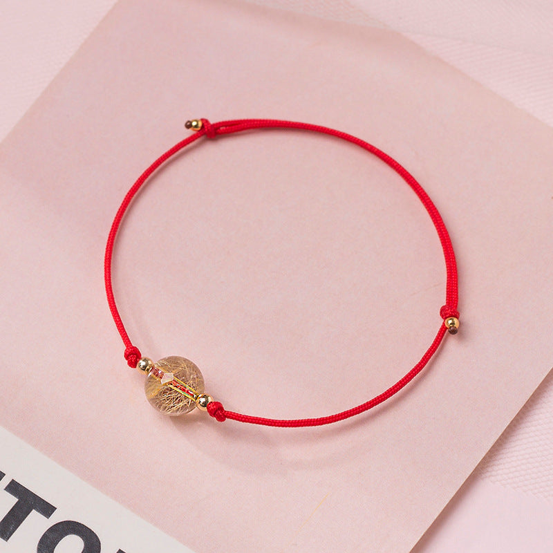 Bracelets faits à la main de style Mori pour petites amies simples à quartz pour femmes