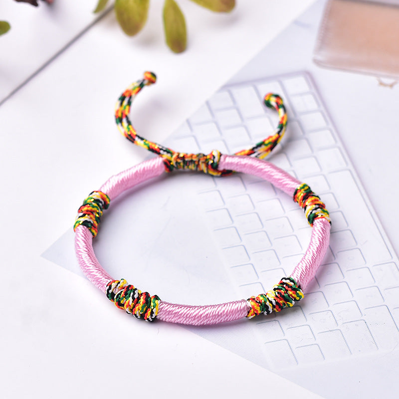 Handmade Woven Jin Gang Knot Life Bracelets