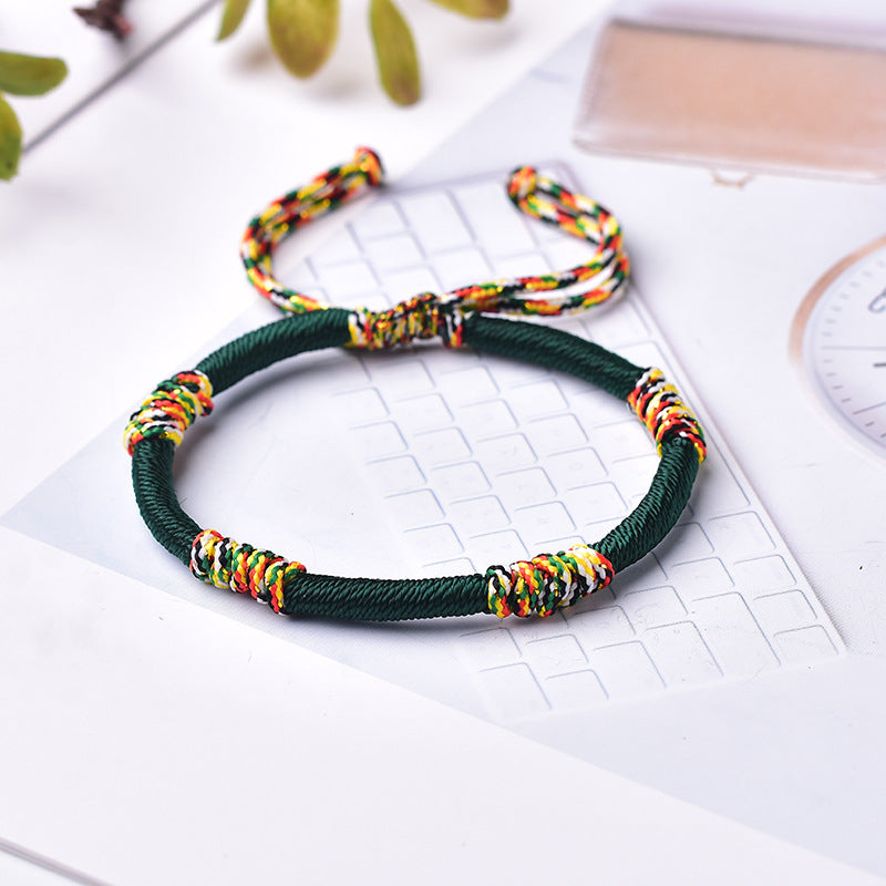 Handmade Woven Jin Gang Knot Life Bracelets