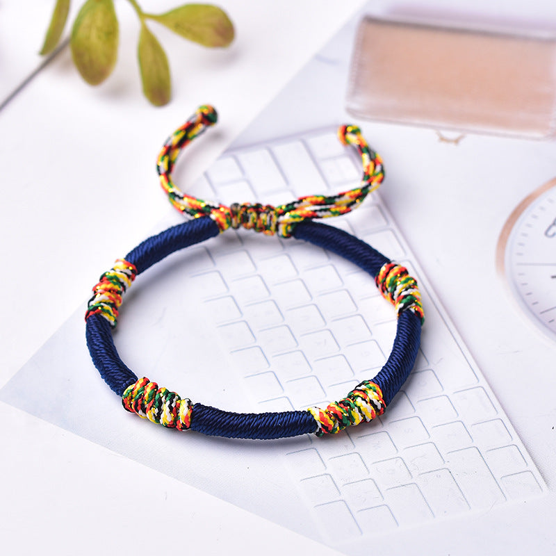 Handmade Woven Jin Gang Knot Life Bracelets