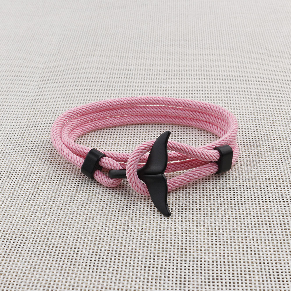 Anchor Style Whale Tail Life Lovers Bracelets