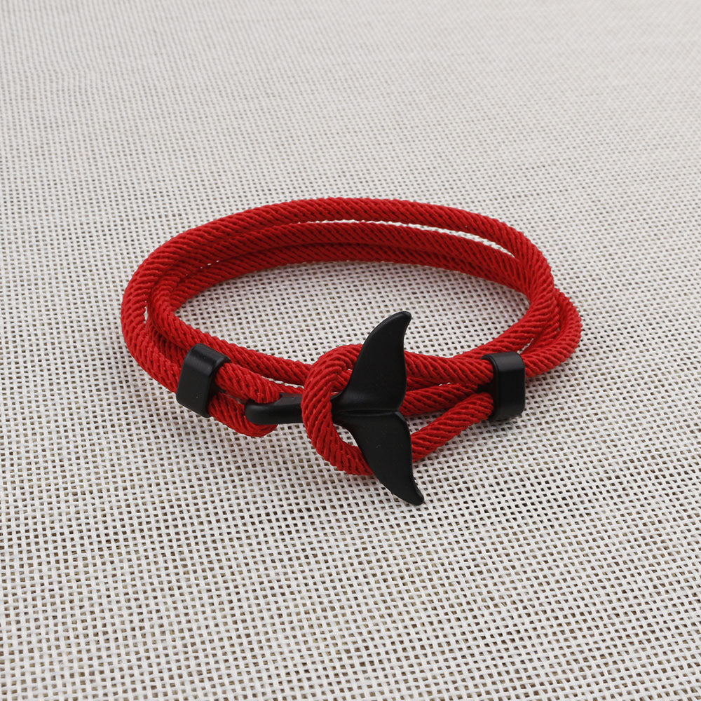 Anchor Style Whale Tail Life Lovers Bracelets