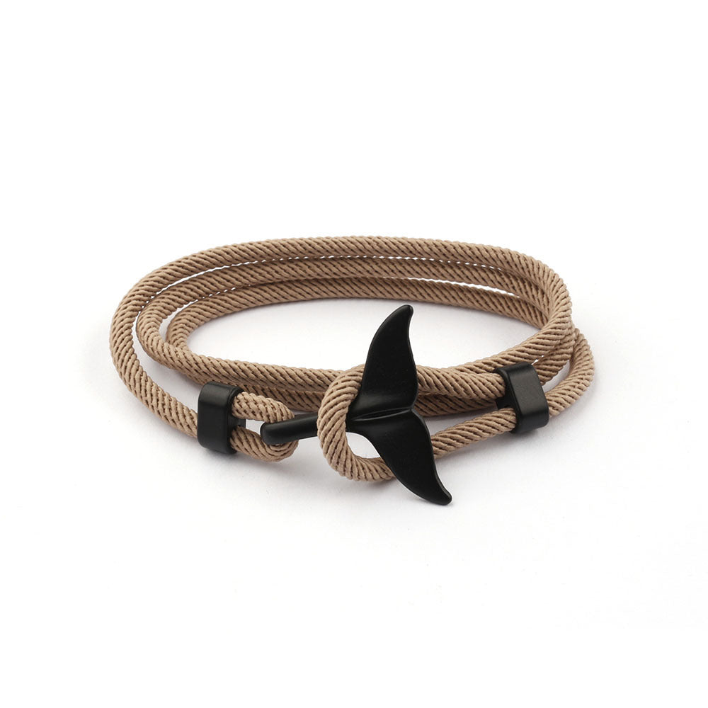 Anker-Stil Whale Tail Life Lovers Armbänder