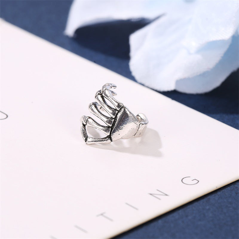 Fashion Unique Punk Style Skull Spine Ear Clip