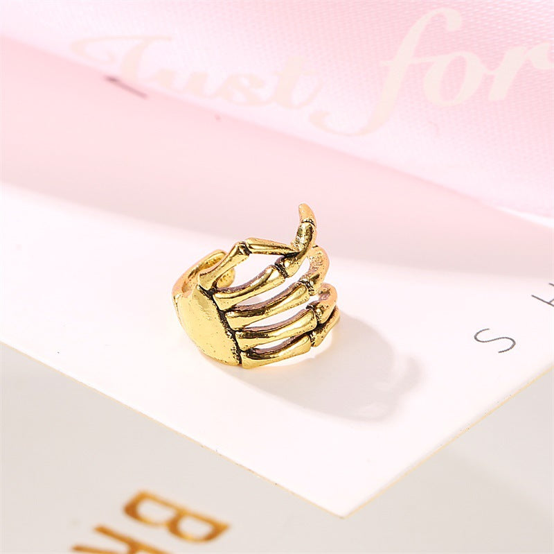 Fashion Unique Punk Style Skull Spine Ear Clip
