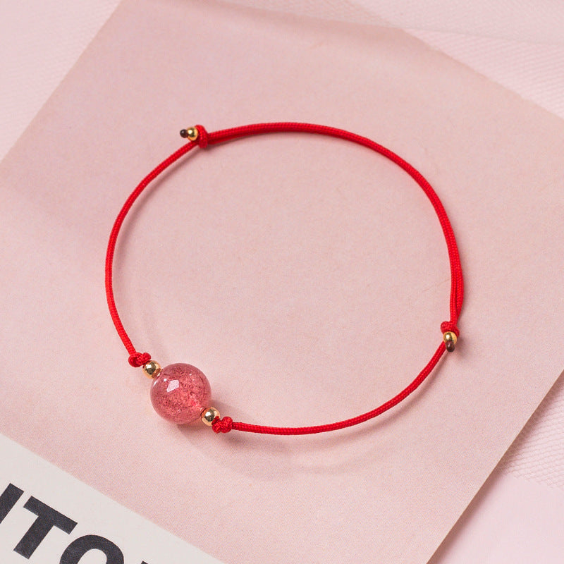 Bracelets faits à la main de style Mori pour petites amies simples à quartz pour femmes