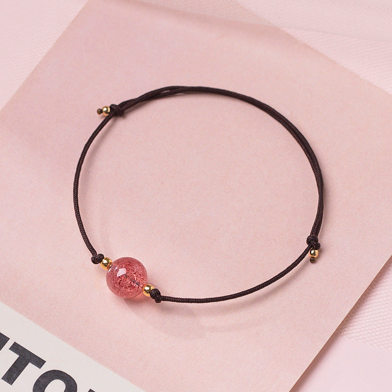 Bracelets faits à la main de style Mori pour petites amies simples à quartz pour femmes