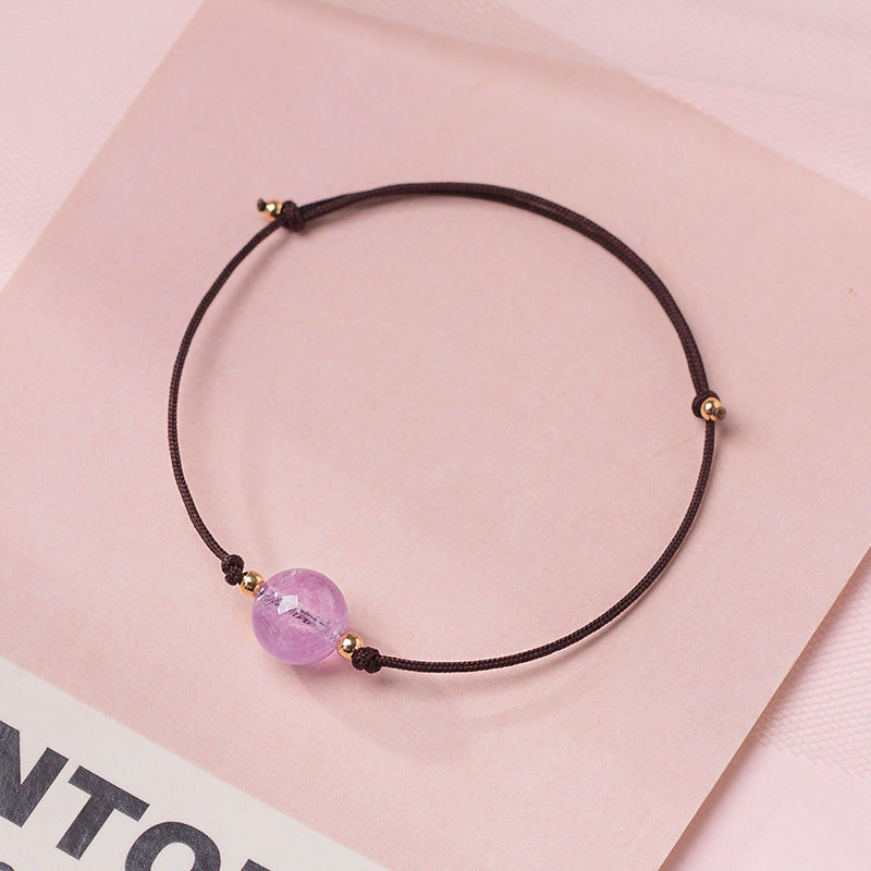 Bracelets faits à la main de style Mori pour petites amies simples à quartz pour femmes