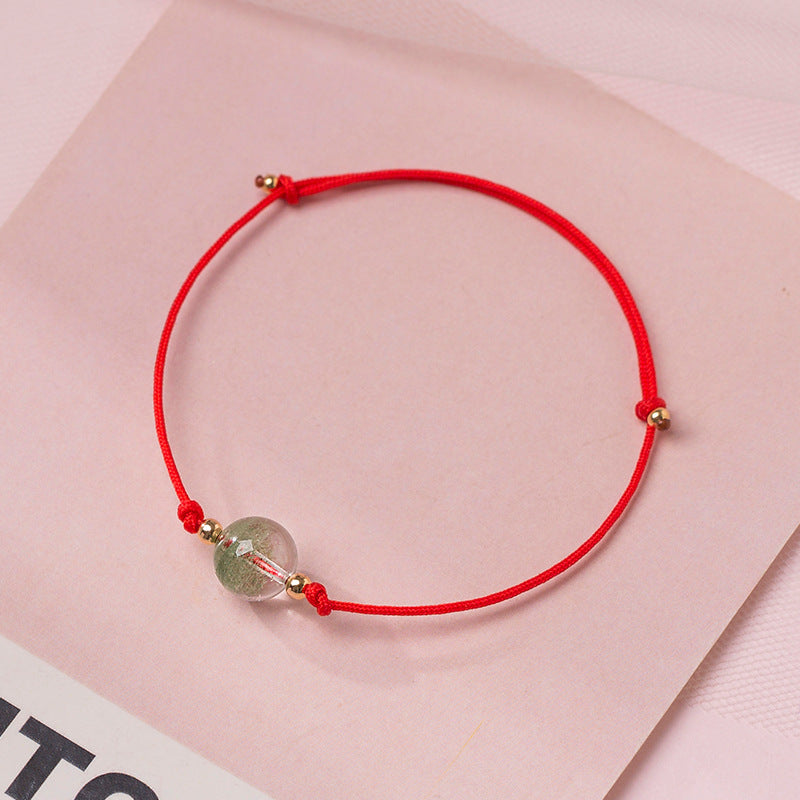 Women's Quartz Simple Girlfriends Mori Style Handmade Bracelets