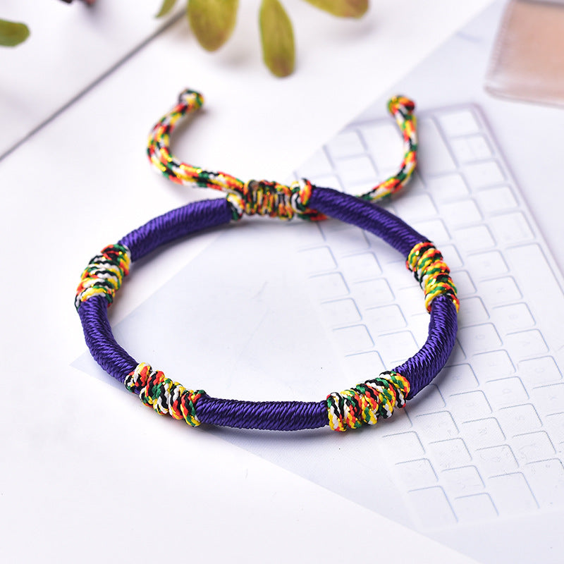 Handmade Woven Jin Gang Knot Life Bracelets