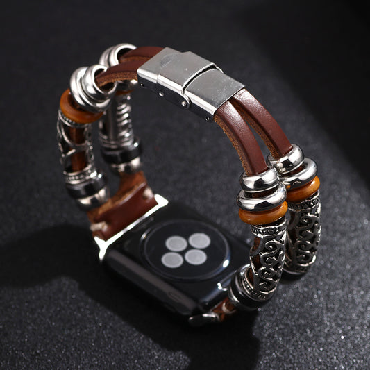 Pour bracelet en cuir Apple Watch Bracelets intelligents