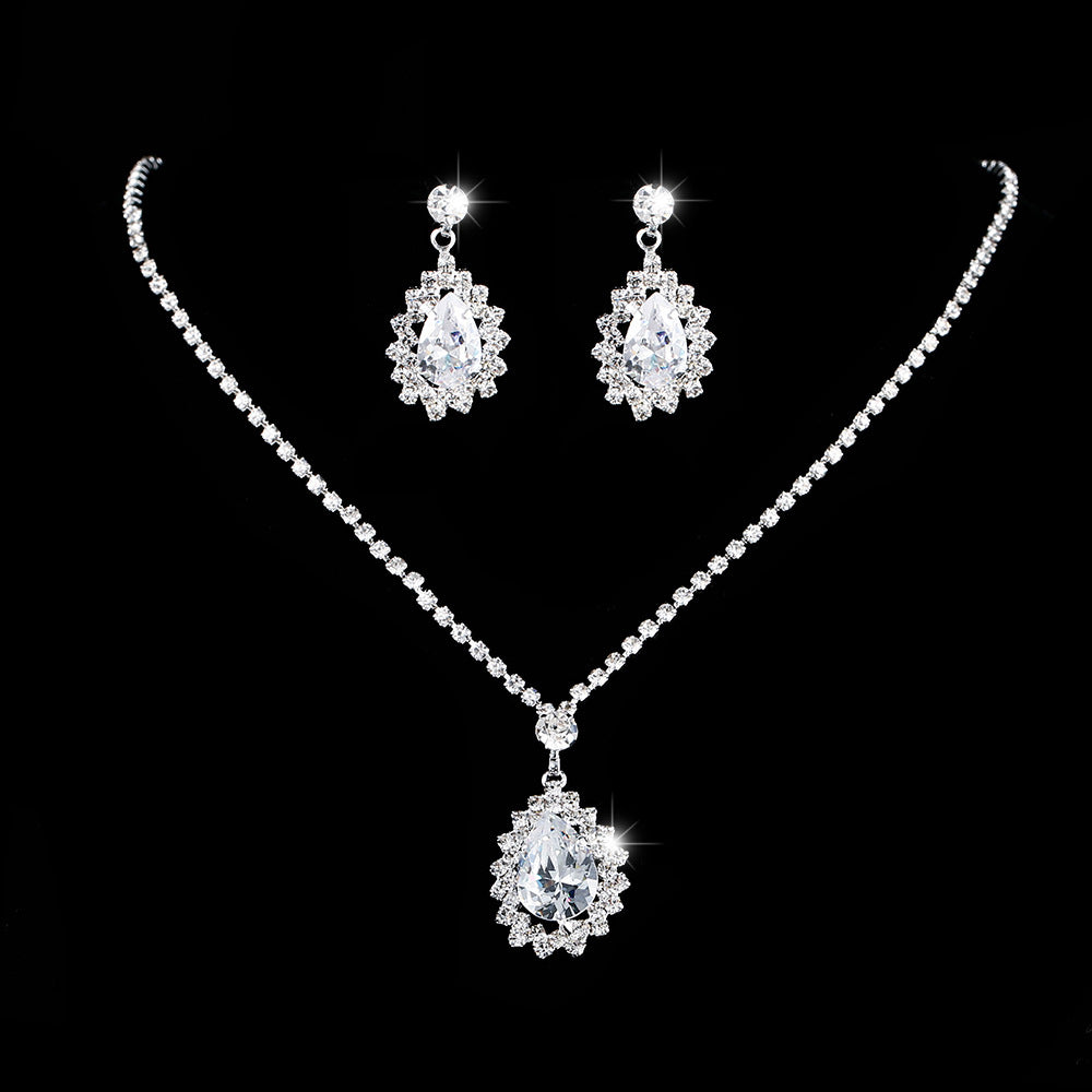 Bright Claw Chain Rhinestone Zircon Ear Jewelry Set