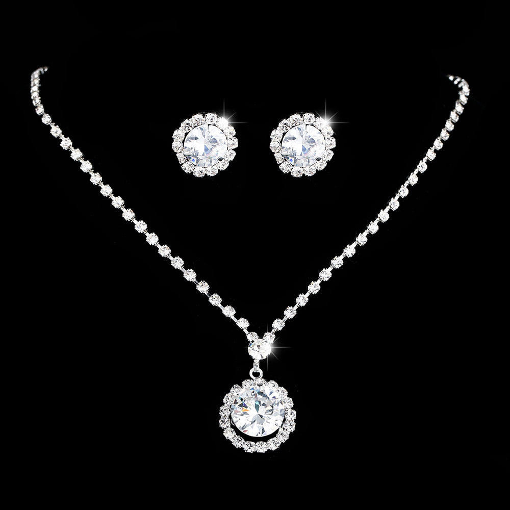 Bright Claw Chain Rhinestone Zircon Ear Jewelry Set