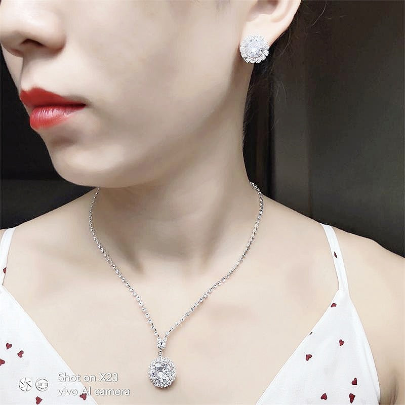 Bright Claw Chain Rhinestone Zircon Ear Jewelry Set
