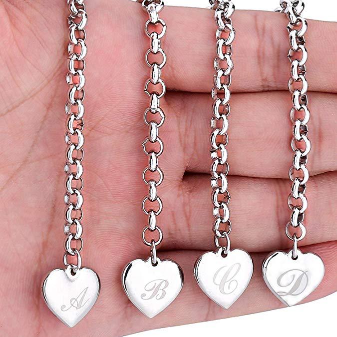 Creative Love Heart-shaped English Letter Ornament Bracelets