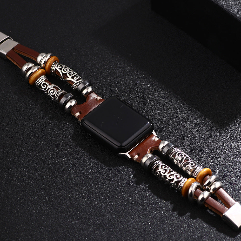 For Strap Leather Apple Watch Smart Bracelets