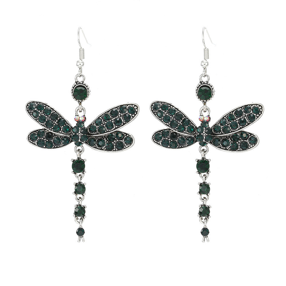 Women's Ethnic Style Vintage Tassel Dragonfly For Earrings