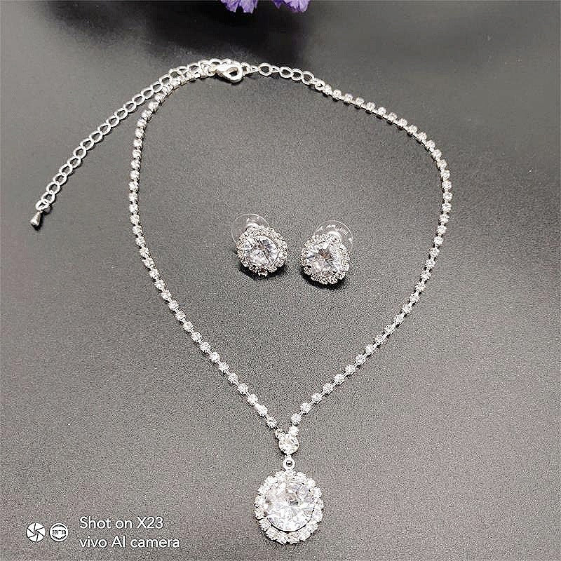 Bright Claw Chain Rhinestone Zircon Ear Jewelry Set