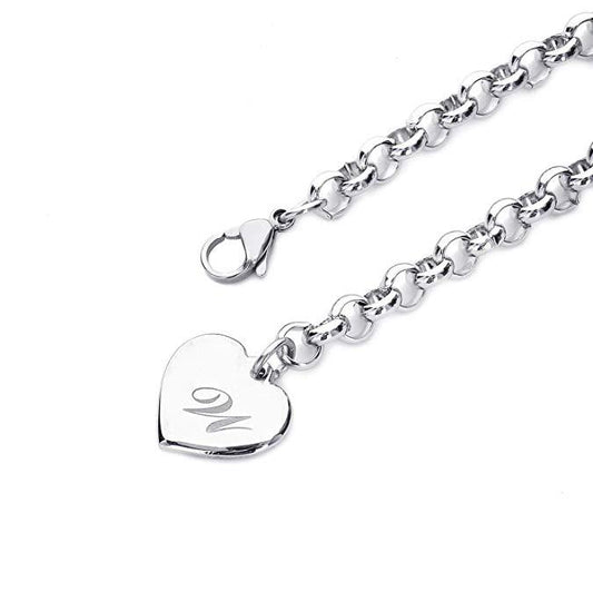 Creative Love Heart-shaped English Letter Ornament Bracelets