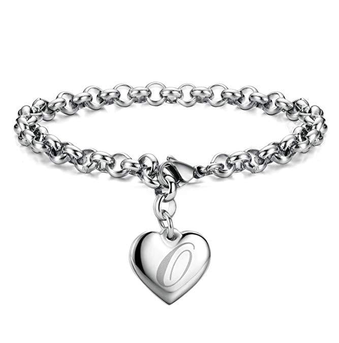 Creative Love Heart-shaped English Letter Ornament Bracelets