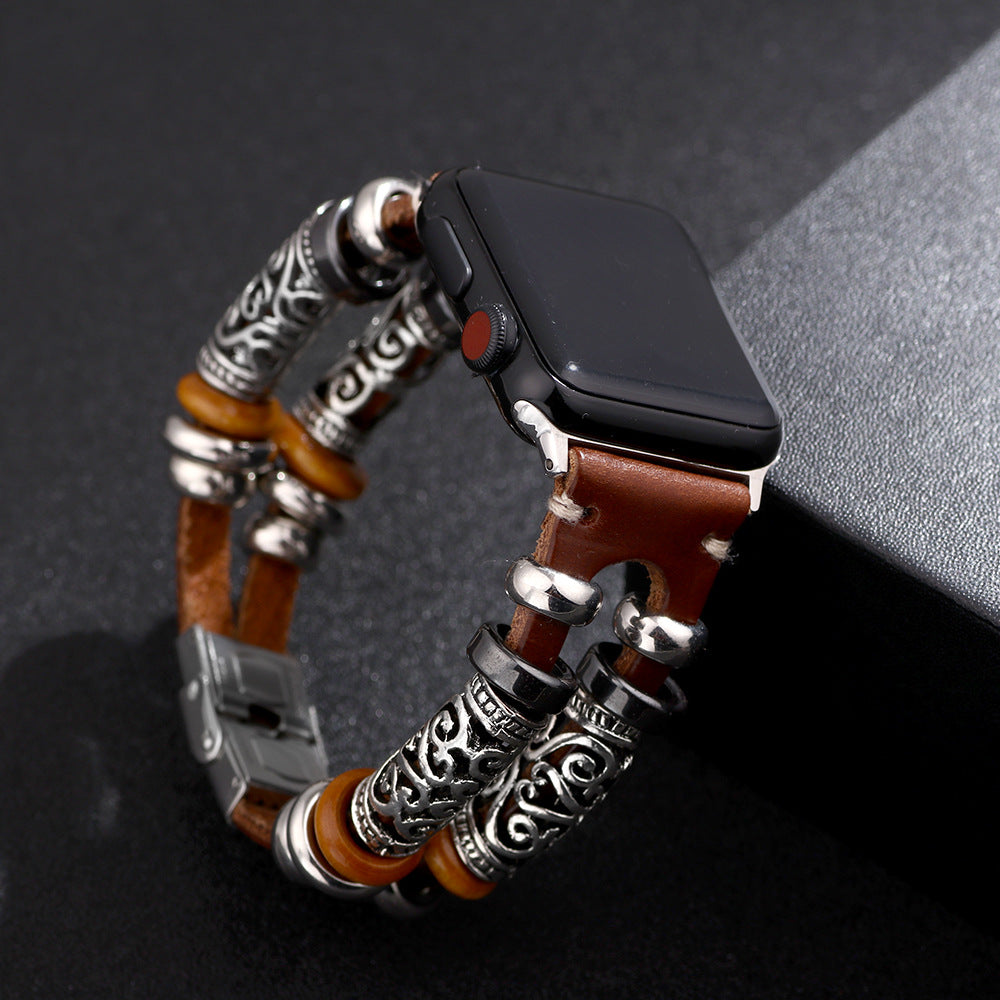 For Strap Leather Apple Watch Smart Bracelets