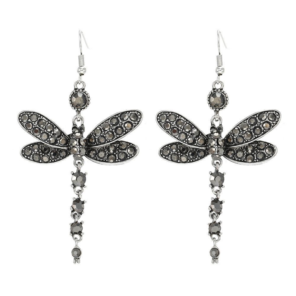 Women's Ethnic Style Vintage Tassel Dragonfly For Earrings