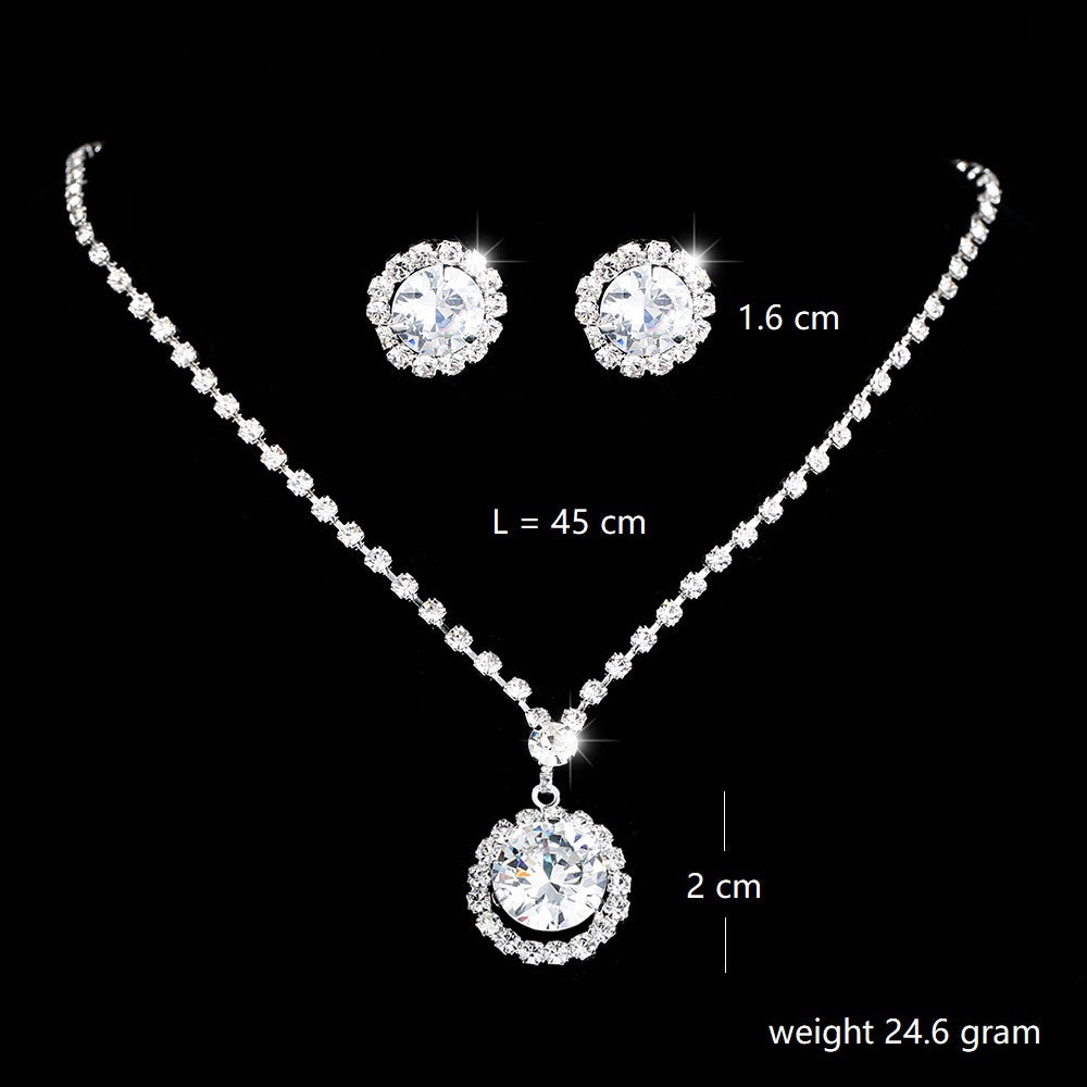 Bright Claw Chain Rhinestone Zircon Ear Jewelry Set