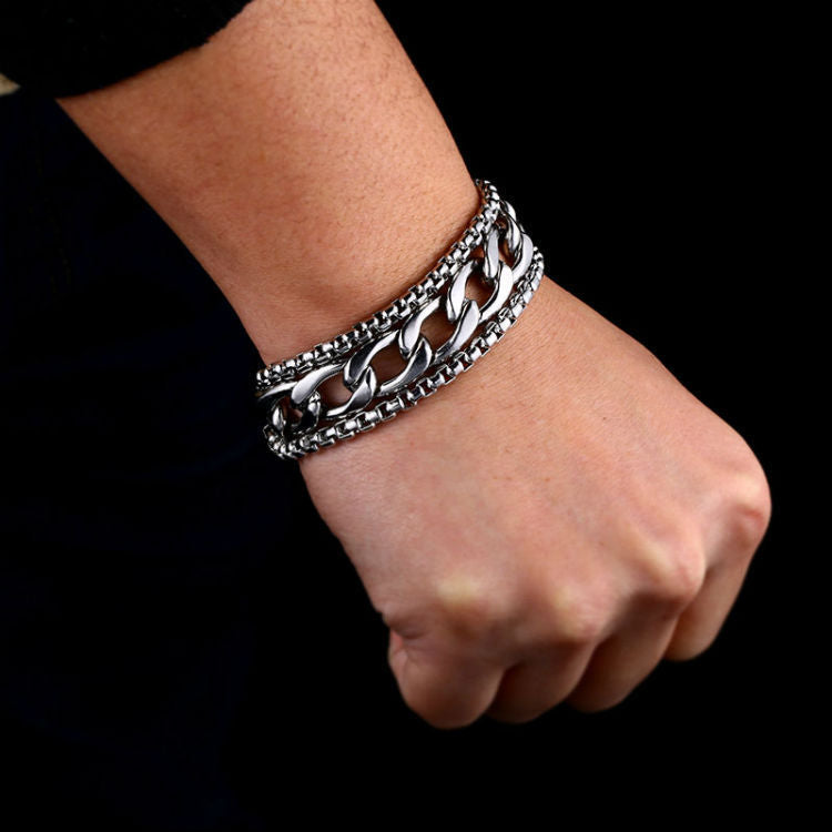 Men's Punk Style Stylish Simple Personality Bracelets