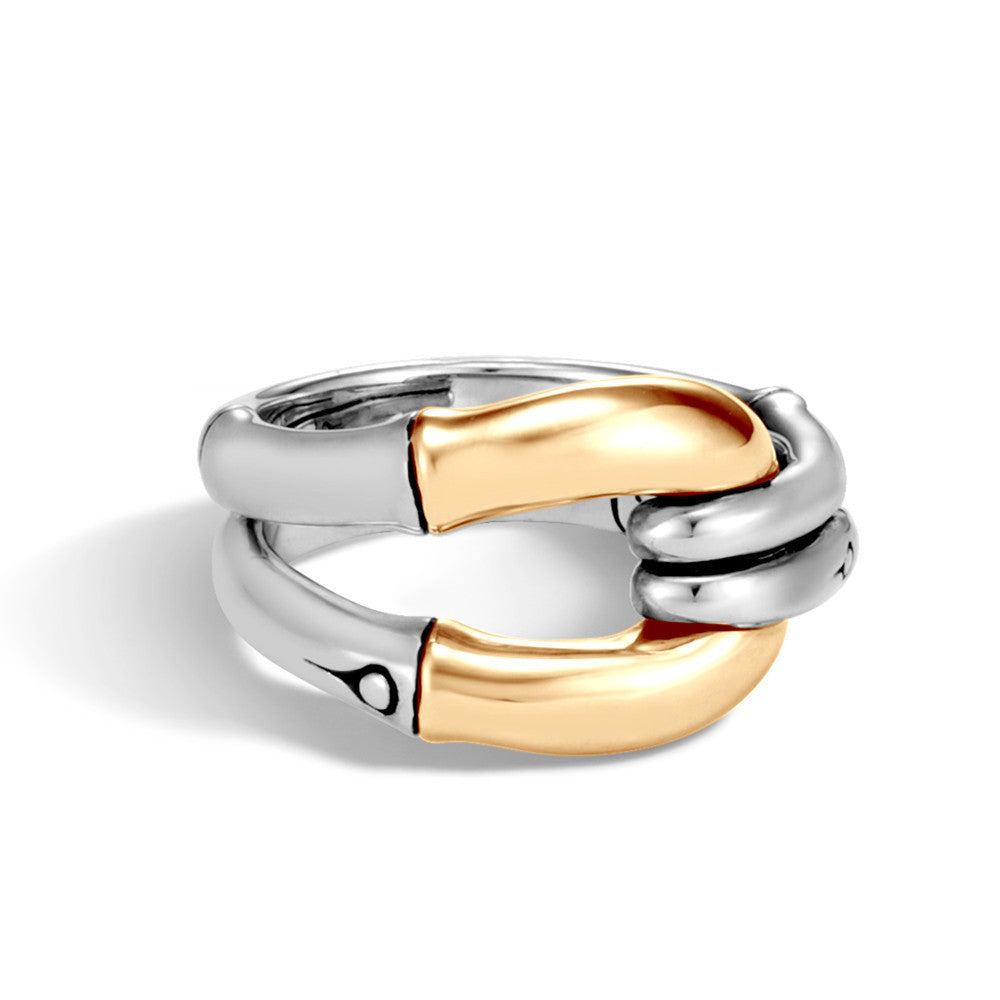 Women's Style Geometric Bone Bamboo Creative Gold Rings