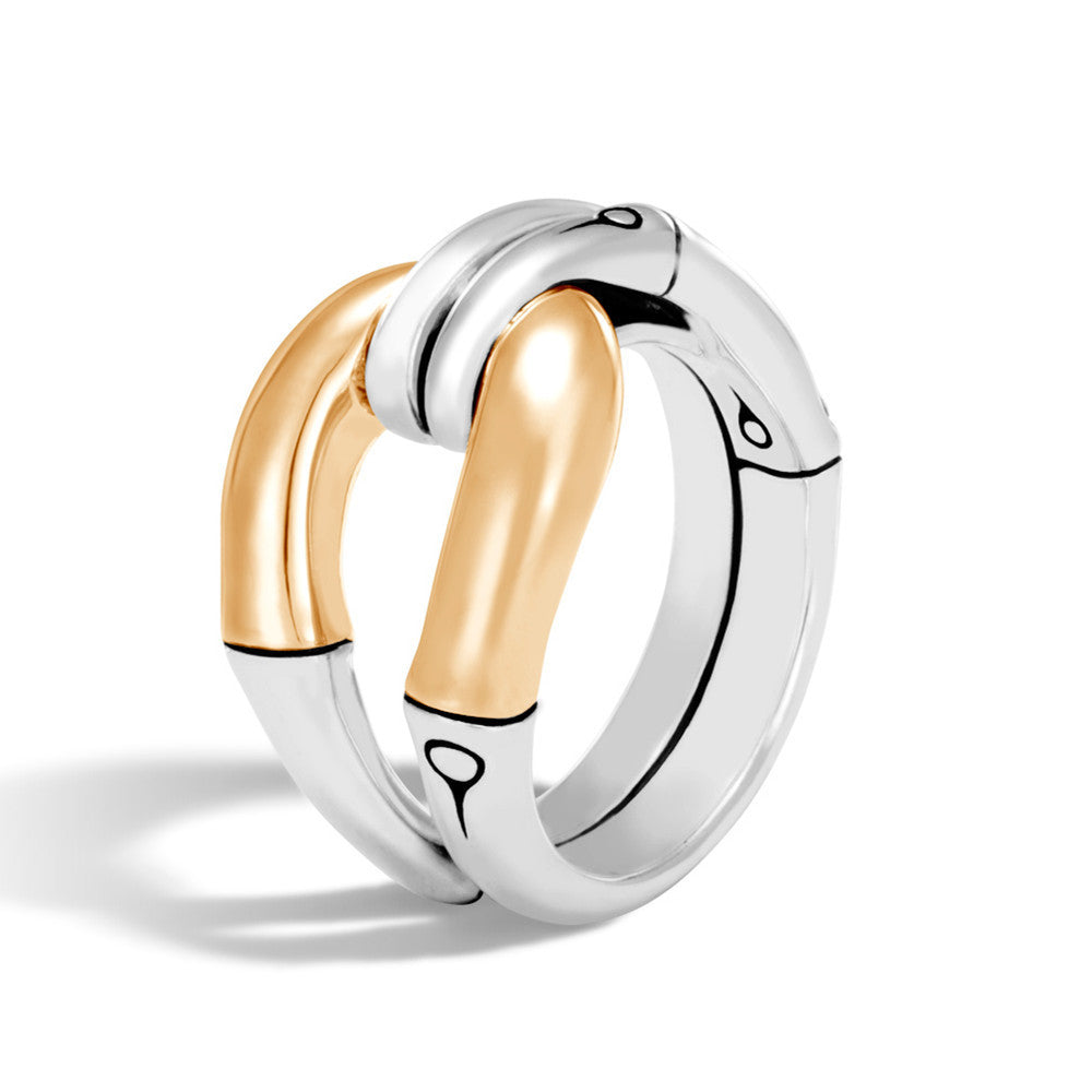 Women's Style Geometric Bone Bamboo Creative Gold Rings