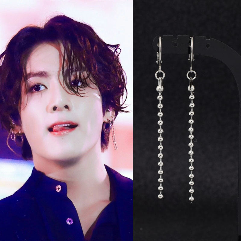 Boucles d’oreilles personnalisées Jung Kook en petit groupe