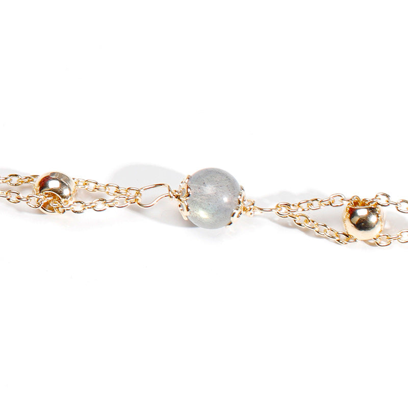 Bracelets porte-bonheur en cristal de fraise, perles d'espacement Bardo pour femmes