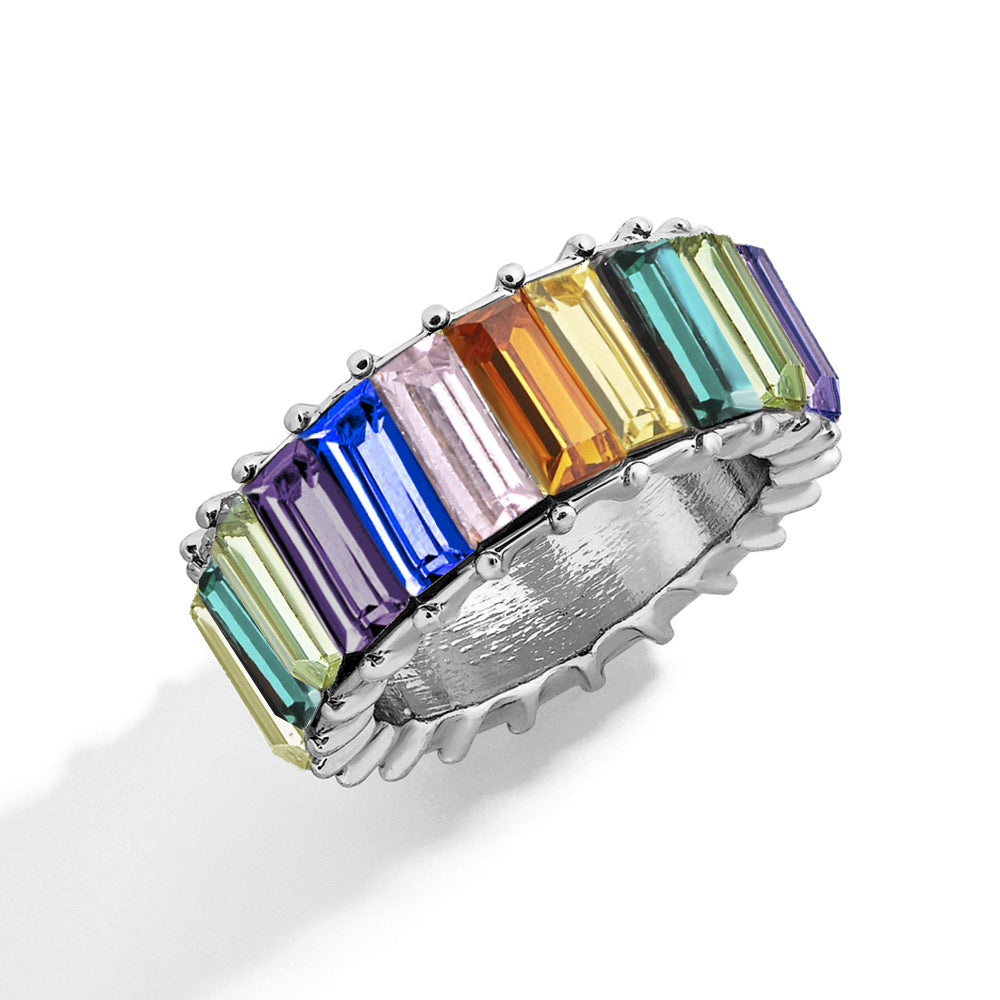 Alloy Color Personality Fashion Geometry Pattern Rings