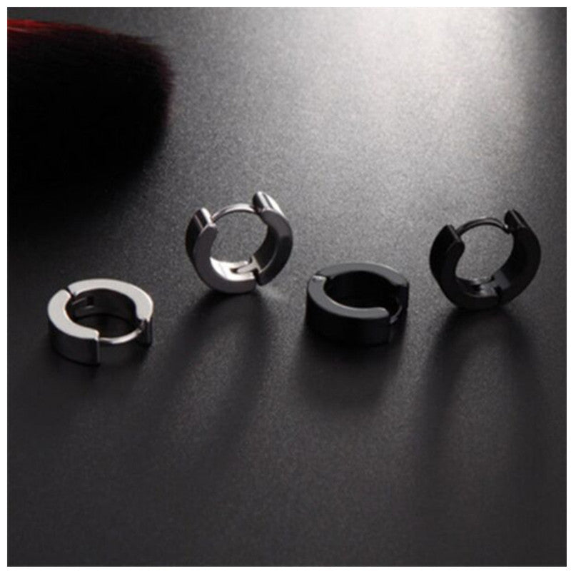 Men's Trendy Popular Flat Round Clip Female Tassel Small Ear Buckle