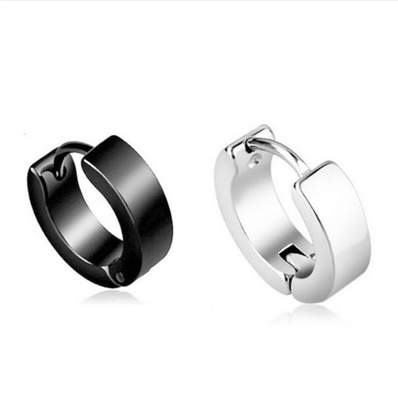 Men's Trendy Popular Flat Round Clip Female Tassel Small Ear Buckle