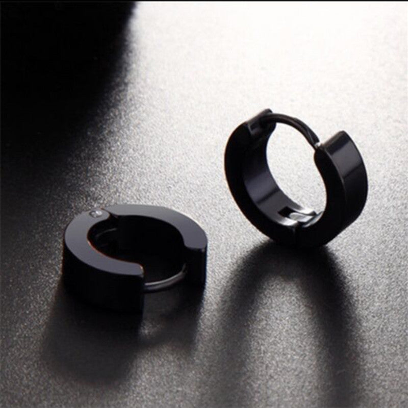 Men's Trendy Popular Flat Round Clip Female Tassel Small Ear Buckle